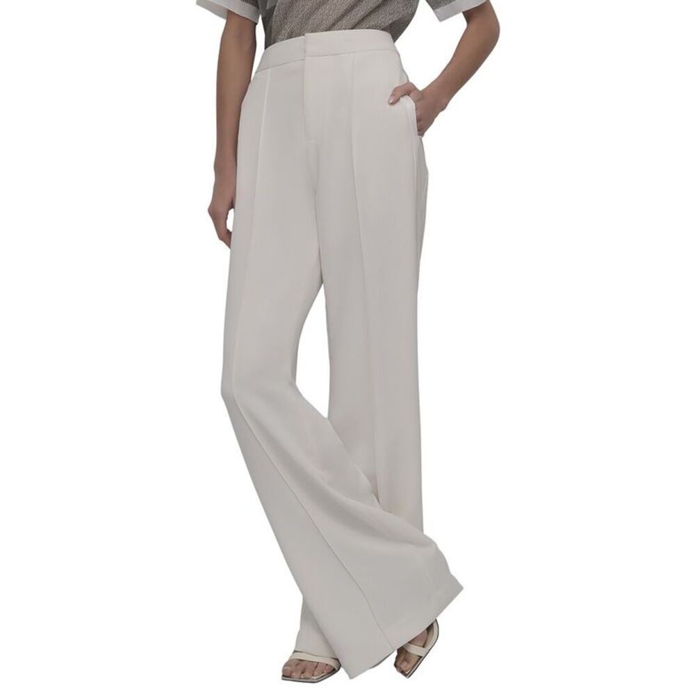 Dkny Womens  Mesh Inset Side Pant, White